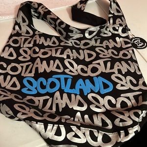 Black cotton silver Scotland hobo